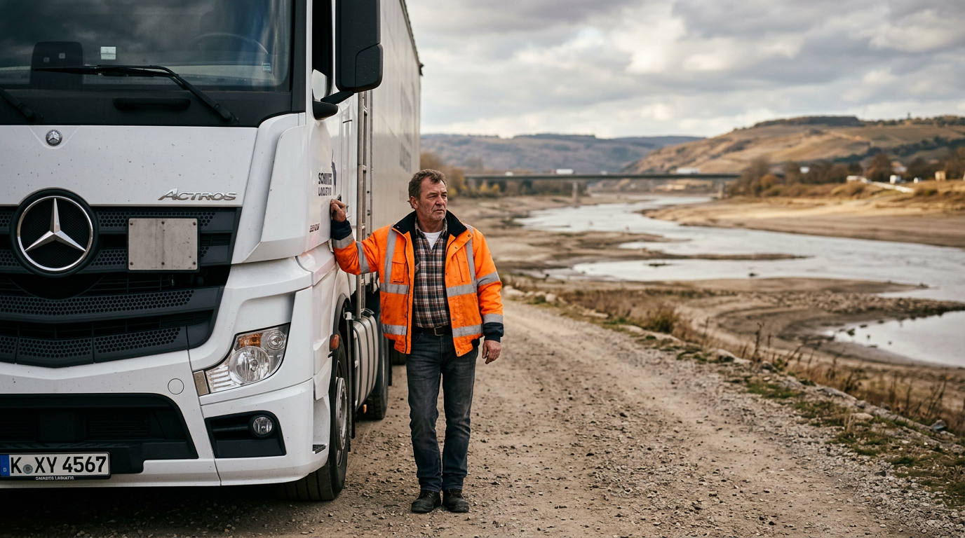 Germany Eases Trucking Rules as Critical Water Levels Threaten Economic Stability
