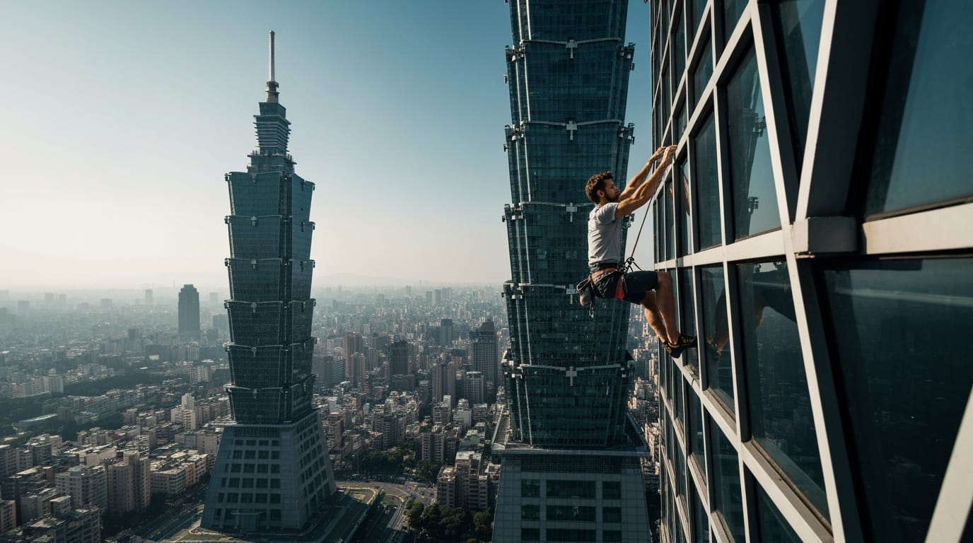 Alex Honnold Conquers Taipei 101 in Historic Free Solo Ascent