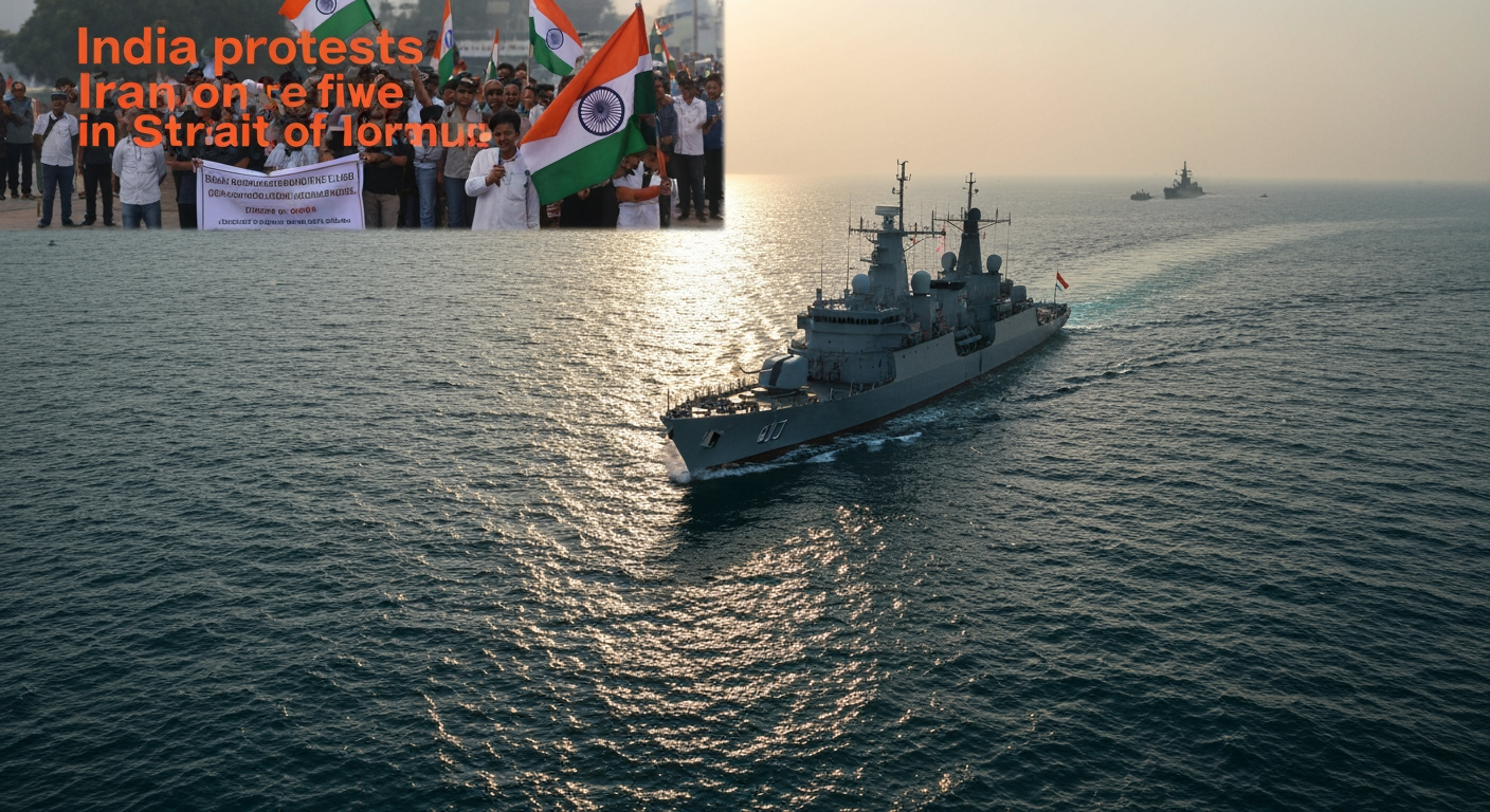 India Lodges Strong Protest After Iranian Forces Fire on Vessels in Critical Strait of Hormuz