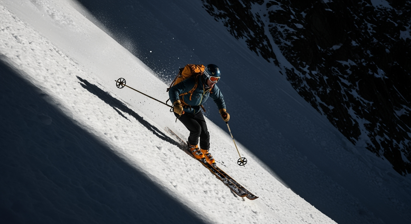 Historic First: Jim Morrison Skis Everest's Formidable Hornbein Couloir