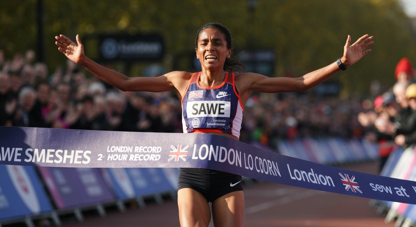 Kenyan Sabastian Sawe Shatters Two-Hour Barrier, Claims Historic World Record at London Marathon